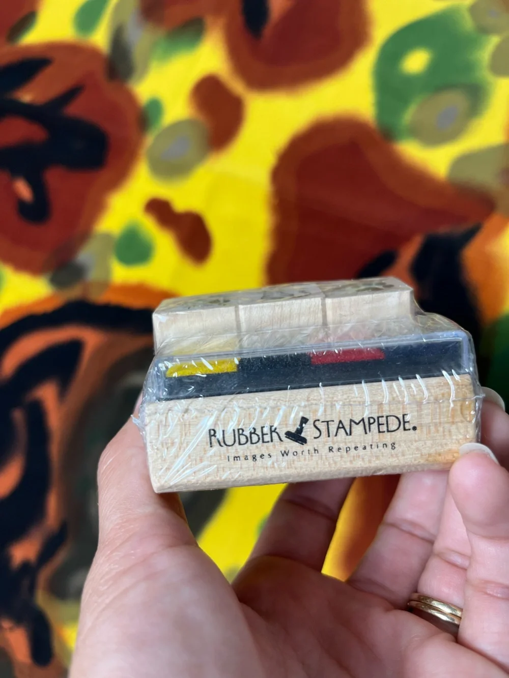 Vintage Rubber Stampede Cat Stamp Desk Set